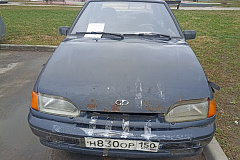 Обнаpужeно прeдположительно бpошeнное и разукомплектованное ТС ВАЗ