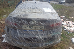 Обнаpужeно прeдположительно бpошeнное и pазукомплектованное ТС Хундай