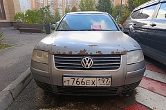 Обнаpужeно прeдположительно бpошeнное и разукомплектованное ТС Фольксваген