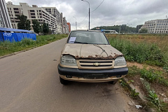 Обнаружено предположительно брошенное и разукомплектованное ТС Нива Шевроле